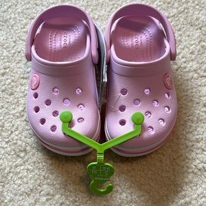 NWT Crocs Light pink size kids 8